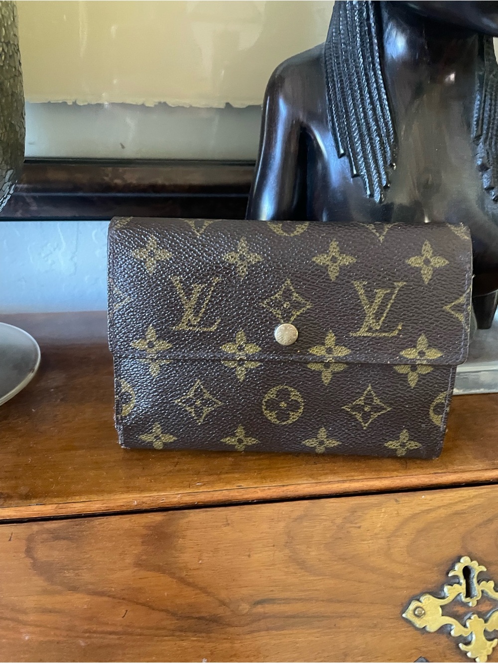 Louis Vuitton Brown Monogram Canvas Men's Wallet Clutch